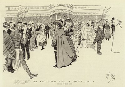 The Fancy-Dress Ball at Covent Garden by Phil May